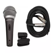Samson Q6 Micrófono Vocal De Mano Cable Y Pipeta Nuevo