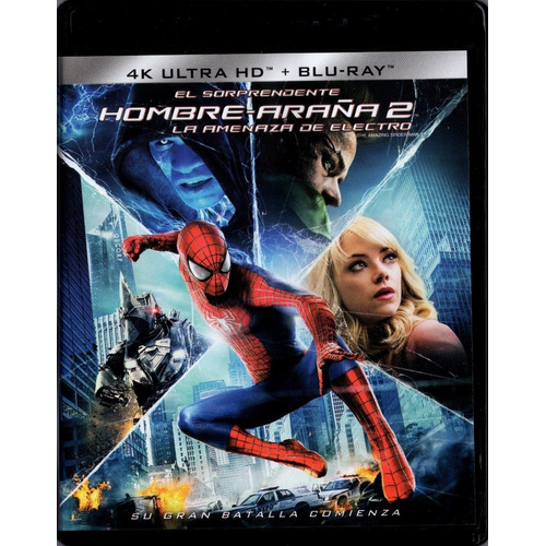 El Hombre Araña 2 Electron Pelicula 4k Ultra Hd + Blu-ray