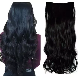 Aplique Cabelo Humano Ondulado Tic Tac  60cm 150gr 3 Telas