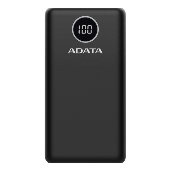 Adata Power Bank Cargador Portatil Celular P20000qcd Colores Color Negro