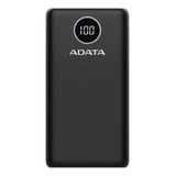 Adata Power Bank Cargador Portatil Celular Digital 20000mah Color Negro