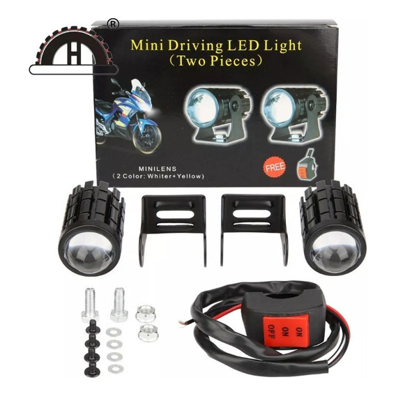 Par Faros De Lupa Para Auto Moto Antiniebla 10000lm 6000k