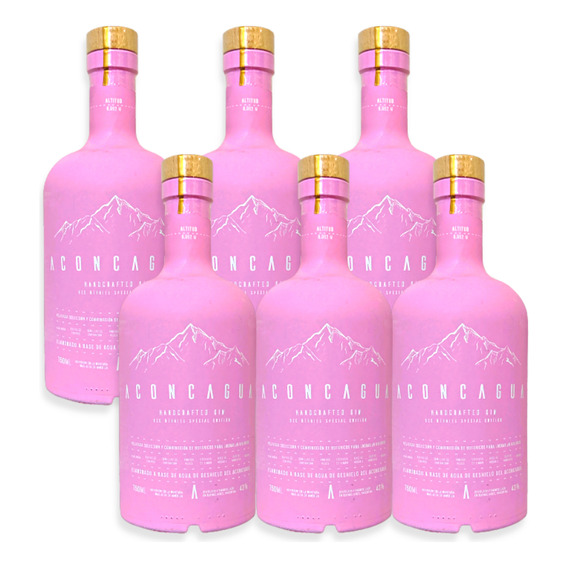 Aconcagua Gin Handcrafted Red Berries 750ml Caja X6u