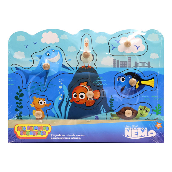 Encastre De Buscando A Nemo Disney Pixar Juego Didáctico