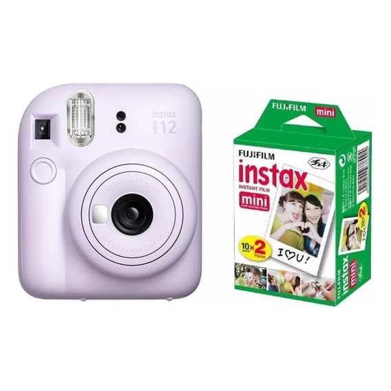 Camara Instantanea Fujifilm Instax Mini 12 Lila +20 Fotos En