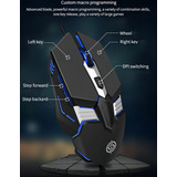 Mouse Gamer De 6 Botones Mouse Ergonomico De 3200 Dpi Y Rgb, K-snake Ratón Mouse Alambrico Para Ordenadores, Portátiles Y Teléfonos Móviles