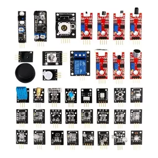 Kit 37 Sensores E Módulos Compatível Com Arduinou Raspbberry