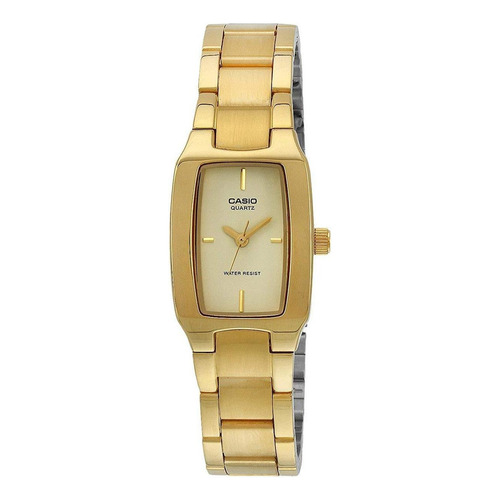 Reloj Casio Ltp-1165n-9c Para Dama Dorado Elegante