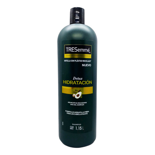 Shampoo Tresemmé Detox Aguacate Anti Contaminacion 1.15 L