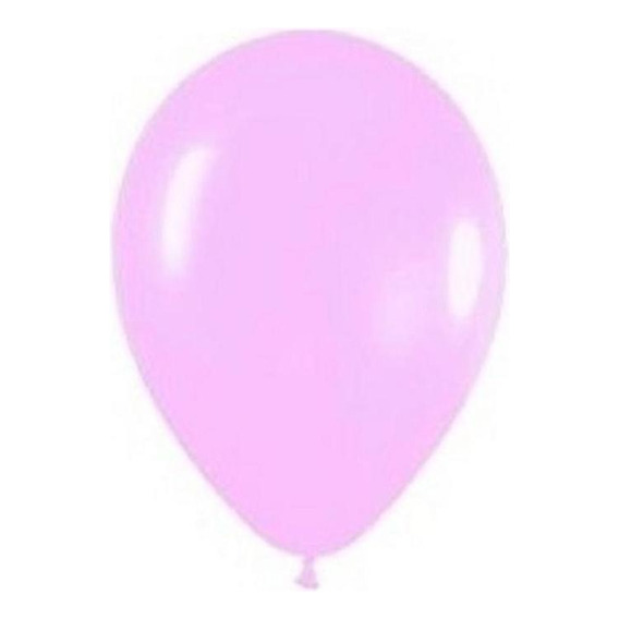 Globo Látex Liso Colores R9 X 25un Cotillón Activarte Color Rosa Radio 9