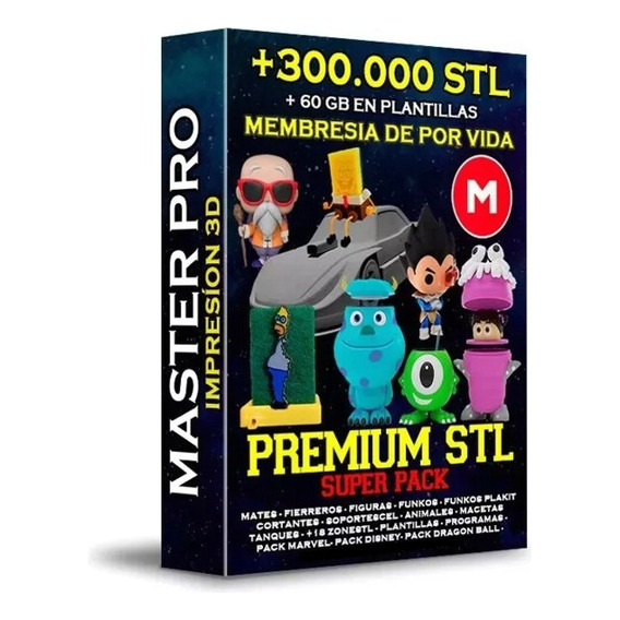 Pack Stl Premium - De Por Vida, Actualizable  