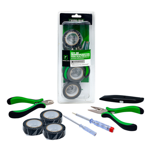 Kit Herramientas Para Electricistas X 9 Piezas Ferrenovo