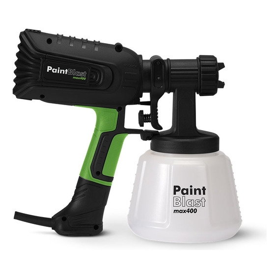 Pistola Para Pintar Paint Blast Max, 400 Watts Color Verde