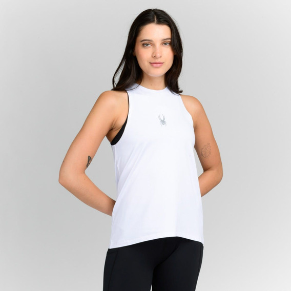 Polera Sin Mangas Entrenamiento Mujer Spyder Freestyle Blanc