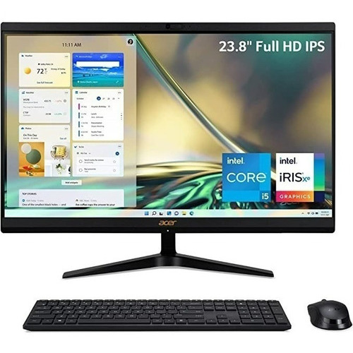 Pc All In One Acer Intel Core I5-1235u 8gb 512gb Ssd 24  Fhd Color Negro