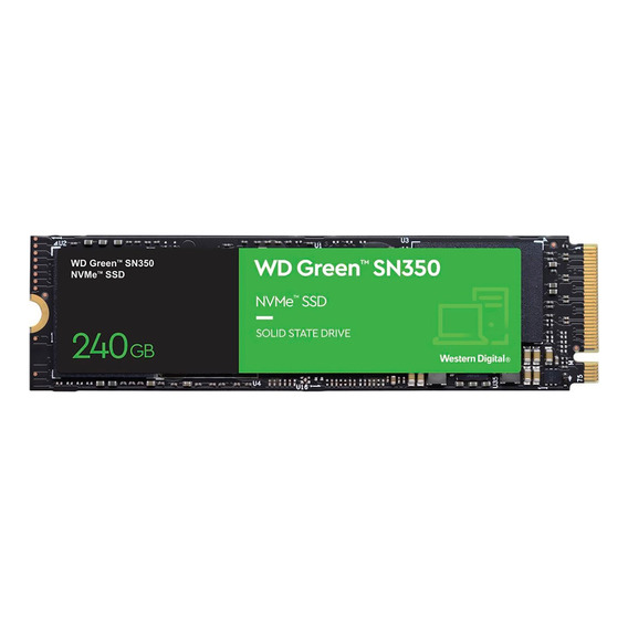 Disco sólido SSD interno Western Digital WD Green SN350 WDS240G2G0C 240GB verde