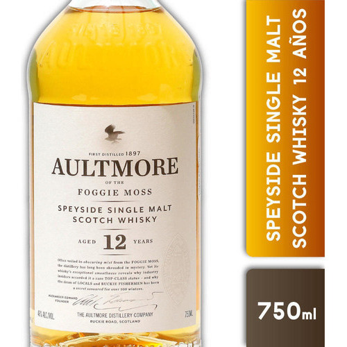Whisky Single Malt Aultmore Foggie Moss 12 Años
