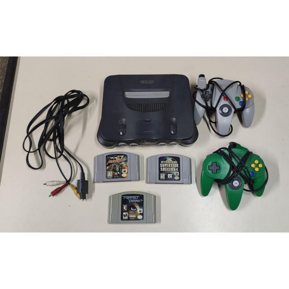 Consola Nintendo 64 Orig Usa C/accesorios - Fuente Quemada 