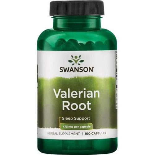 Valeriana 475 mg Pure 100 cápsulas Swanson ¡Calidad importada!