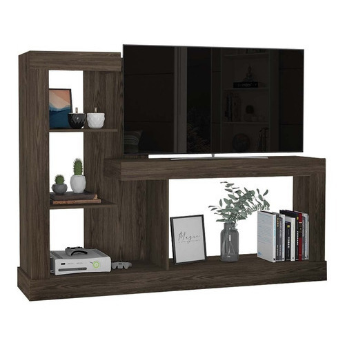 Mueble Mesa P/ Tv 55puLG Coñac Minotti Madera Excelsior