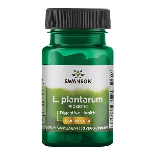 L Plantarum Probiotico 10 Billones Cfu/ 30cap Veg. Swanson