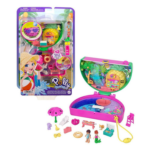 Polly Pocket - Watermelon Pool Party Compact - Mattel