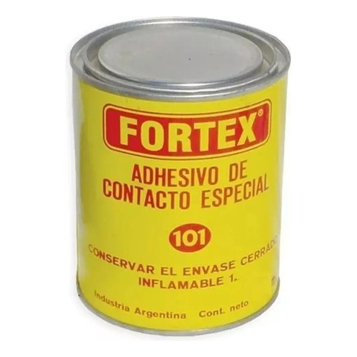 Adhesivo Cemento De Contacto Fortex 1 Litro Pegamento Color Amarillo