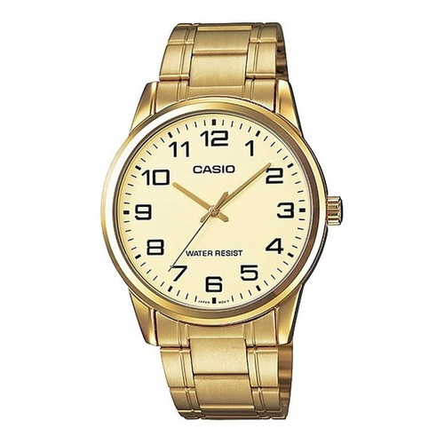 Reloj pulsera Casio MTP-V001GL-7BUDF con correa de acero inoxidable color dorado