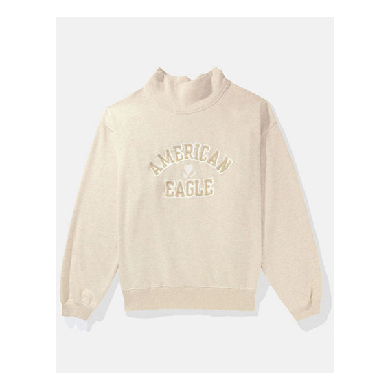 American Eagle Sudadera Con Cuello Alto Y Logotipo N Y M