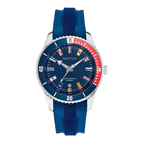 Reloj Nautica Hombre Nappbs038 Color de la correa Azul Color del bisel Azul marino Color del fondo Azul marino
