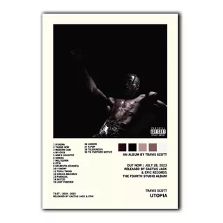 Cuadros Decorativos Travis Scott Álbum Music Tracklist