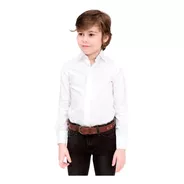 Camisa Colegial Blanca Manga Larga Niño Nene