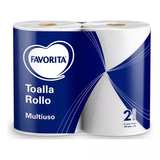 Toalla De Papel - Favorita - Rollo Multiuso - 2 Uds