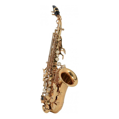 Roy Benson Sg-302 Saxofón Soprano Si Bemol Curvado Latón