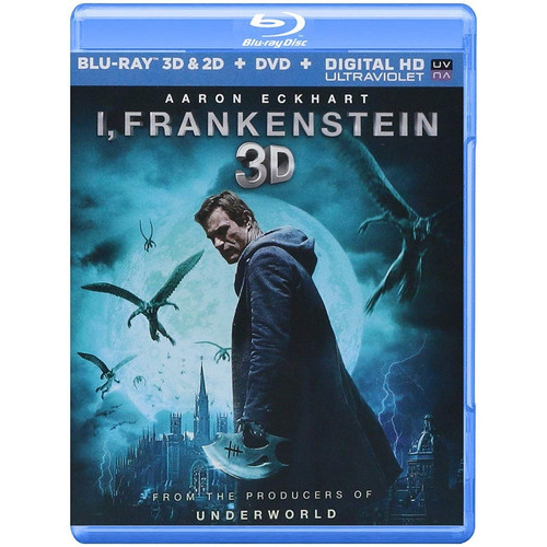 Yo Frankenstein Aaron Eckhart Pelicula Blu-ray 3d & 2d + Dvd