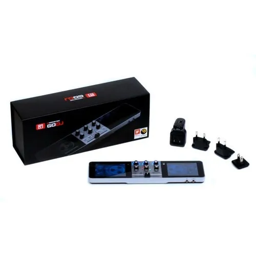 Controlador de DJ Monster GODJ MIXER PTBL preto/prata Controlador de DJ Monster GODJ MIXER PTBL preto/prata