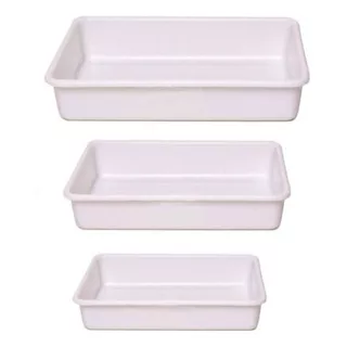 Bandeja Carnicera X10 Unidades Batea Plastico 47x32x9