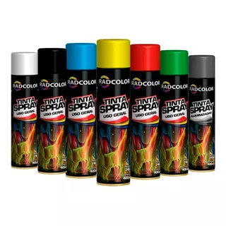 Tintas Spray Todas As Cores Uso Geral E Automotivo 400ml 6un