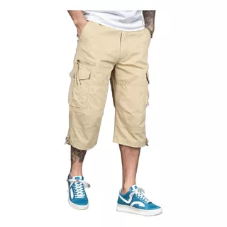 Bermuda De Caballero Elegantes Mezclilla Strech Shorts