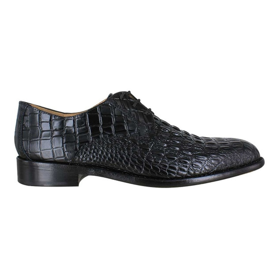 Zapato Carlo Ronaldi Modelo 1115 Res Grabada Caimán Negro