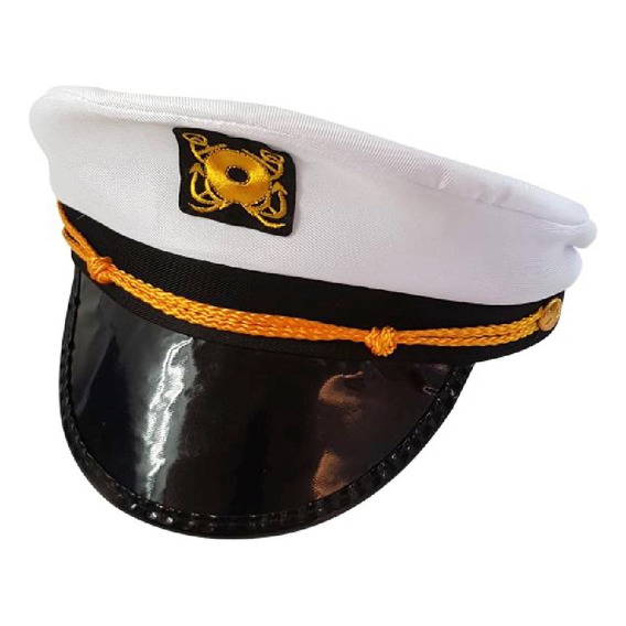 Gorro Capitán Marino Tela Premium Cotillón Activarte