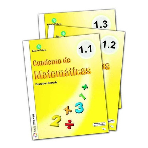 Ep 1 - Matematicas Cuad (3 Titulos), De Aa.vv. Editorial Nadal Arcada En Español