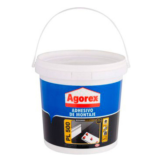 Pegamento Adhesivo De Montaje Pl500 Agorex 3,8 Kg