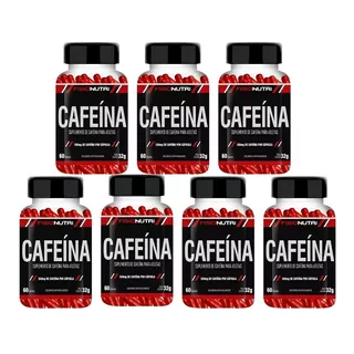 Combo 7 X Cafeína 200mg 420 Capsulas Sabor Sem Sabor