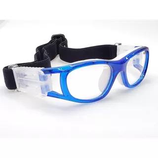 Goggle Deportivo Juvenil Para Graduar Oftalmico Futbol Azul