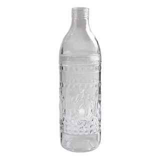 Botella Acrilico Flor De Lis Estilo Retro 25,5 Cms