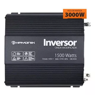 Inversor De Energia Solar 1500w 12v 110v Hayonik