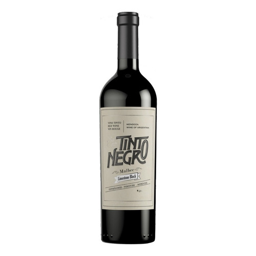 Vino Tinto Negro Limestone Block Malbec 750ml Mataderos