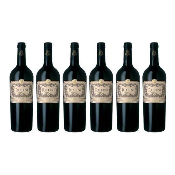 Vino Tinto Rutini Malbec 750ml Rutini Wines X6 Unidades