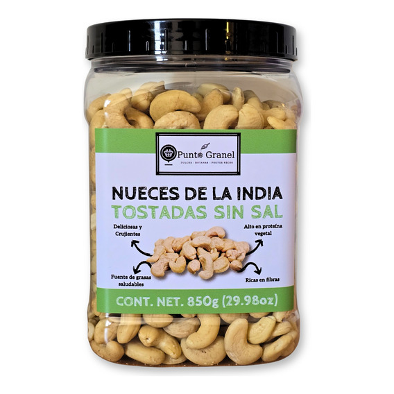 Nuez De La India Tostada Sin Sal 850g - Snack Saludable